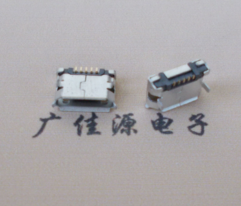 横沥镇Micro USB卷口 B型(无柱）插板脚间距6.4普通端子