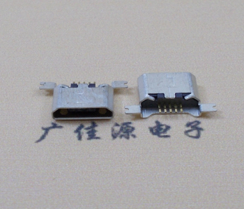 横沥镇MK USB B Type 沉板0.9母座后两脚SMT口不卷边