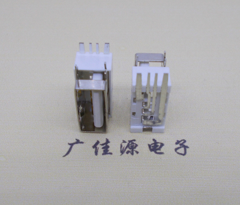 横沥镇USB侧立式短体10.0尺寸 侧插加宽脚5A大电流插座