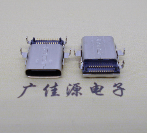 横沥镇沉板usb 3.1 type-c24p母座双排贴板L=12.8mm